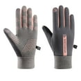 thumbnail image 3 of Hvmvliv Winter Gloves Outdoor Warm Gloves for Unisex Winter Skiing Windproof Water-Proof Touchs Screen Gloves with Thermal Soft Knit Lining Long Finger Insulation Gloves E, 3 of 5