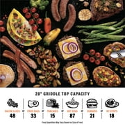 Blackstone Original Outdoor Griddle, 28 Inch 2-Burner Flat Top Grill with Hard Cover, Black