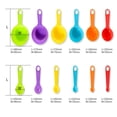 thumbnail image 2 of EeaseMX Juego de 12 cucharas medidoras de plástico de colores para cocina, 2 of 7