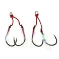 thumbnail image 2 of 2 Pcs Hameçons Hameçon de Pêche ging Assist avec PE Brillant, 2 of 8