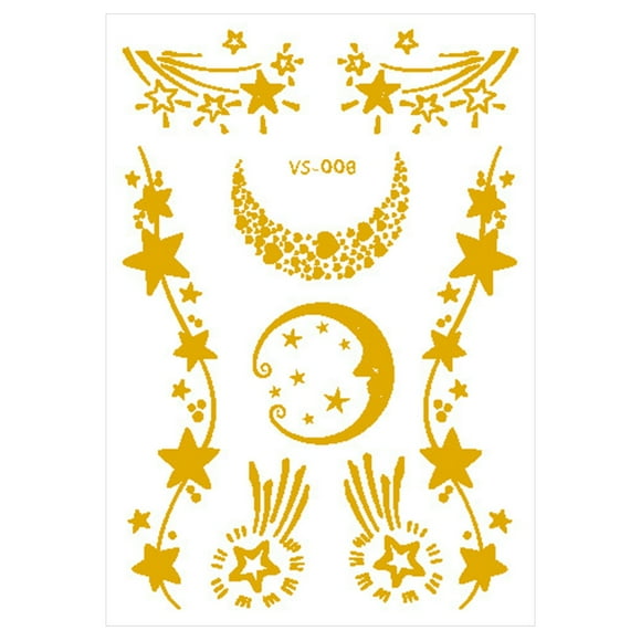 All Better Book Bandages Metal Temporary Stickers Face Gold Temporary Transfer Stickers For Ladies Girls Masquerade Party