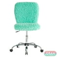 thumbnail image 2 of Urban Shop Faux Fur Armless Swivel Task Office Chair, Multiple Colors, 2 of 8