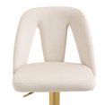 thumbnail image 6 of Luccalily Counter Height Bar Stools,Velvet 360° Swivel Adjustable Bar stools with Back and Footrest,Modern design and golden base for Kitchen,Bistro Pub, Dining Room counter, 6 of 13
