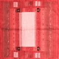 thumbnail image 1 of Ahgly Company Indoor Square Abstract Red Contemporary Area Rugs, 8' Square, 1 of 4