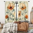 thumbnail image 5 of WNOOHIY Vibrant Artistic Floral Botanical Light-filtering Curtains for Young People Bedroom Living Room,Set of 2 Panels, 5 of 8