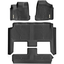 RVNI Floor Mats 3 Row for 2008-2020 Grand Caravan / 2008-2016 Town Custom Floor Liners 1st & 2nd 3rd