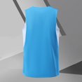 thumbnail image 4 of Hemlock Mens Summer Swim Shirts Sleeveless Workout Tank Top,Solid Color Combination Quick Drying Vest Men Relaxed Breathable Leisure Fitness Running, Blue XL, 4 of 9