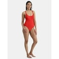 thumbnail image 5 of No Boundaries Women's High Leg One Piece Swimsuit, Sizes XXS-XXL, 5 of 5