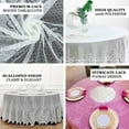 thumbnail image 4 of Efavormart 108" WHITE Premium Lace Round Tablecloth For Banquet Party Wedding Event Home Decor, 4 of 11