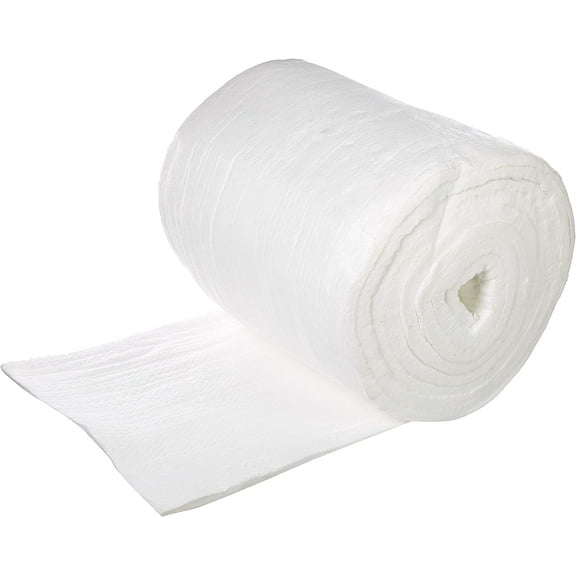 Rockwool Ceramic Fiber Blanket - 8# Density - 2300°F - 24"x1"x25' - Effective for Heat Resistance and Temperature Control