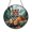 Acrylic 3.5 Inch, variant on Mountain Tiger Ceramic Ornament, Stained Glass Style Boho Forest Window Suncatcher, Tree Decor Wildlife Gift
