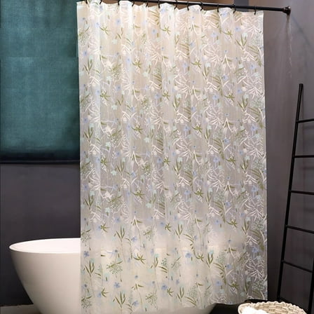 EVA Shower Curtain, Water Repellent Premium Bathroom Shower Curtain for Shower Stall, Bathtubs（180*180cm）