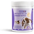 thumbnail image 1 of HICC Pet Relief Ear Finger Dog Cat & Small Pet Wipes, 50 count, 1 of 5