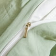 thumbnail image 6 of Move Over Shabby Chic Bedding Sets Queen Hollow Square Tassel Pattern Washed Microfiber Sage Green Duvet Cover Set, 6 of 6