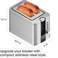 thumbnail image 3 of Chefman 2-Slice Toaster w/ Extra Wide Slots, 7 Shade Settings, Bagel Function - Stainless Steel, New, 3 of 9