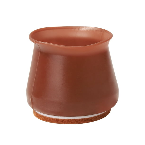 Protectores Para Patas De Sillas Protector de patas de silla de silicona Antideslizante Tapa de extremo de mesa duradera (marrón marrón) Tmvgtek Libre de BPA