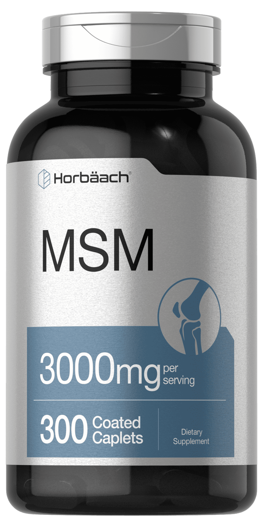 MSM Supplement 3000mg 300 Vegetarian Caplets with Calcium by