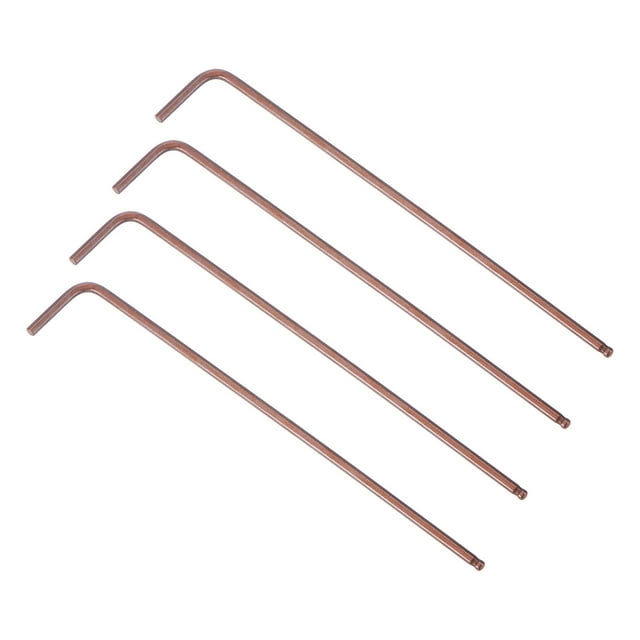 Unique Bargains Clé Hexagonale à Bille 2mm, Outil de Réparation en Acier en Forme de L, Lot de 4