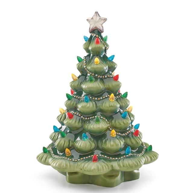 Árbol de Navidad de cerámica iluminado Sculpture Lenox 890573
