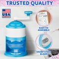 thumbnail image 5 of EcoEarth Snow Cone Machine, Manual Ice Shaver & Crusher, Shaved Ice Slushie Maker for Home Use, 5 of 9