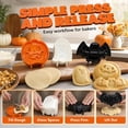 thumbnail image 6 of Pocket Pie Molds Small Pie Maker,Fall Hand Pie Molds with Ghost Pumpkin Bat Shapes,Pie Press Mold for Halloween Baking and Holiday Mini Pies, 6 of 7