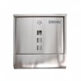 thumbnail image 1 of predolo Locking Stainless Steel Mailbox Mail Slot Mailbox with Viewing Window Curved Front, Eu-style Ss Mailbox, 1 of 10