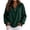 Green, variant on Hurxie Womens Long Sleeve Quarter Zip Pullover Sweater Casual Loose V Neck Sweaters , Collared Ribbed Knit Jumper Tops, Oversized Tunic Tops Gray,2XL