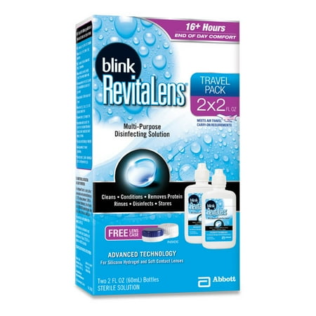 Blink RevitaLens Multi-Purpose Disinfecting Solution Formulated for Soft Contact Lenses - 2 CT, Two 2 FL OZ