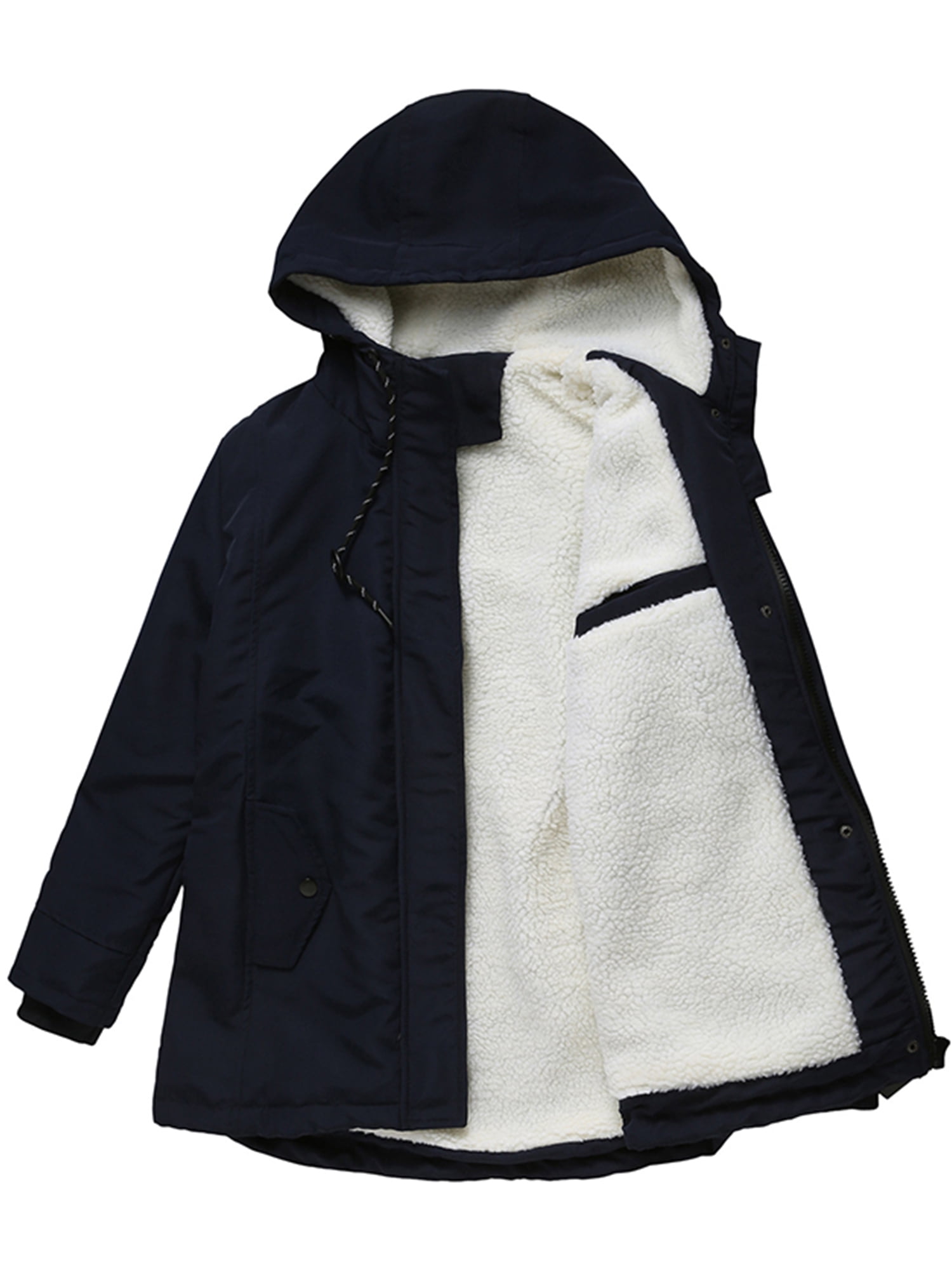 Mens Jacket Tokyo Laundry Parka Coat Hooded Sherp Lined Heavy Fish Tail Winter 