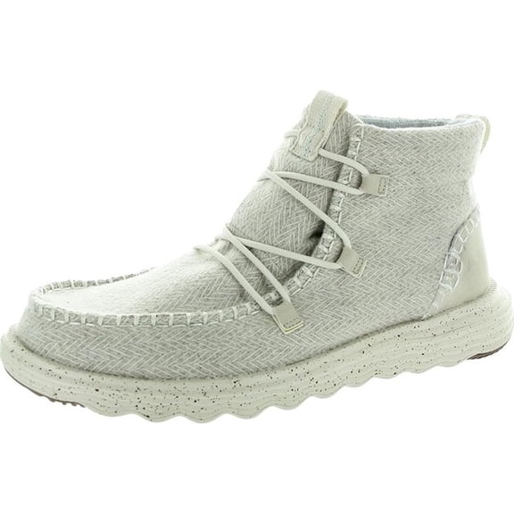 Hey Dude Women's Reyes Slip On Boots Ivory 10 Medium