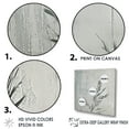 thumbnail image 3 of Designart "Pewter Pine Grey Leaves" Leaves Floater Framed Canvas Art Print, 3 of 5