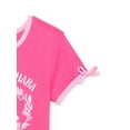 thumbnail image 3 of Wicked Girls Short Sleeve Bow Detail Graphic T-Shirt, Sizes 4-16, 3 of 6
