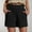 Black, variant on ZZwxWA Linen Shorts for Women Summer Casual Loose Comfy Elastic Waist Shorts Lightweight Cool Beach Lounge Short with Pocket