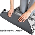 thumbnail image 3 of Pioneer Flower Floral Print Pattern Hot Yoga Mat Towel Non Slip for Hot Yoga - Quick-Drying Yoga Mat Cover with 4 Corner Pockets with Travel Bag - Hot Yoga Towel Non Slip 70"x26", 3 of 6