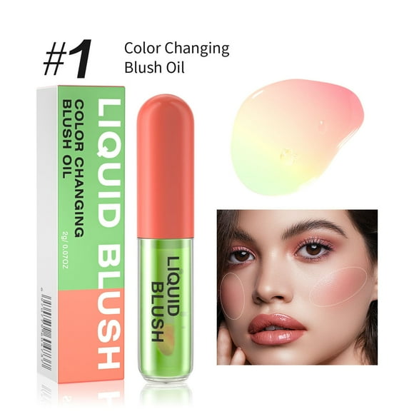 Beauty Blush Color Changing Oil Green Liquid Oil For Cheeks Natural Blusher Finish Reacts To Your Skin'S Ph For A Customized Look Blendable Long Wearing 2Ml, Blush for Women
