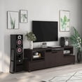 thumbnail image 3 of Furniture of America Eliana Wood Multi-Storage TV Stand in Cappuccino, 3 of 5