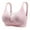 Pink A, variant on WRKEKC Wireless Bras for Women, Women's Lace Thin Style Ventilate Large Size Bra without Steel Rim