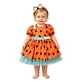 thumbnail image 6 of mgoYE Toddler Baby Girls Princess Halloween Outfit for Baby Girl Dress With Headband 6-12 Months, 6 of 9