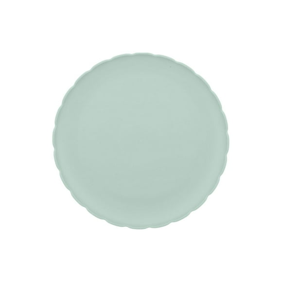 Mainstays Polypropylene Scalloped Round Plate, Mint