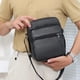 thumbnail image 4 of Bolso de hombro de piel sintética para hombre | Bolso bandolera informal de negocios | Mochila pequeña | Correa ajustable de piel sintética resistente | Uso diario en viajes y trabajo, 4 of 6