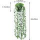 thumbnail image 5 of XmhyTop Plantas colgantes falsas, paquete de 2 plantas colgantes artificiales de eucalipto, vegetación falsa en maceta, vaina de guisante para decoración de pared, interior y exterior del hogar, D, 5 of 5