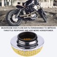 thumbnail image 2 of 1pcs Mushroom Style Air Filter High Flow Car Air Filter 76mm Universal Intake Air Intake Filter Gauze Cleaner Mushroom Foam Intake System Filter, 2 of 4