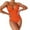 Orange, variant on Sngxgn Womens Scoop Neck Cut Out Front Lace up Back Swimsuit(Green,XXL)