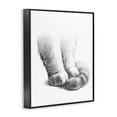 thumbnail image 4 of Stupell Industries Fluffy Cat Paws Tail Curled Monochrome Drawing Framed Wall Art, 11 x 14, Design by Ziwei Li, 4 of 5
