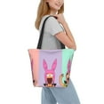 thumbnail image 5 of Bob's Burgers Belcher Louise Women's Tote Bag Large Capacity Shoulder Handbag For Travel Beach Shopping Business Work School, 5 of 8