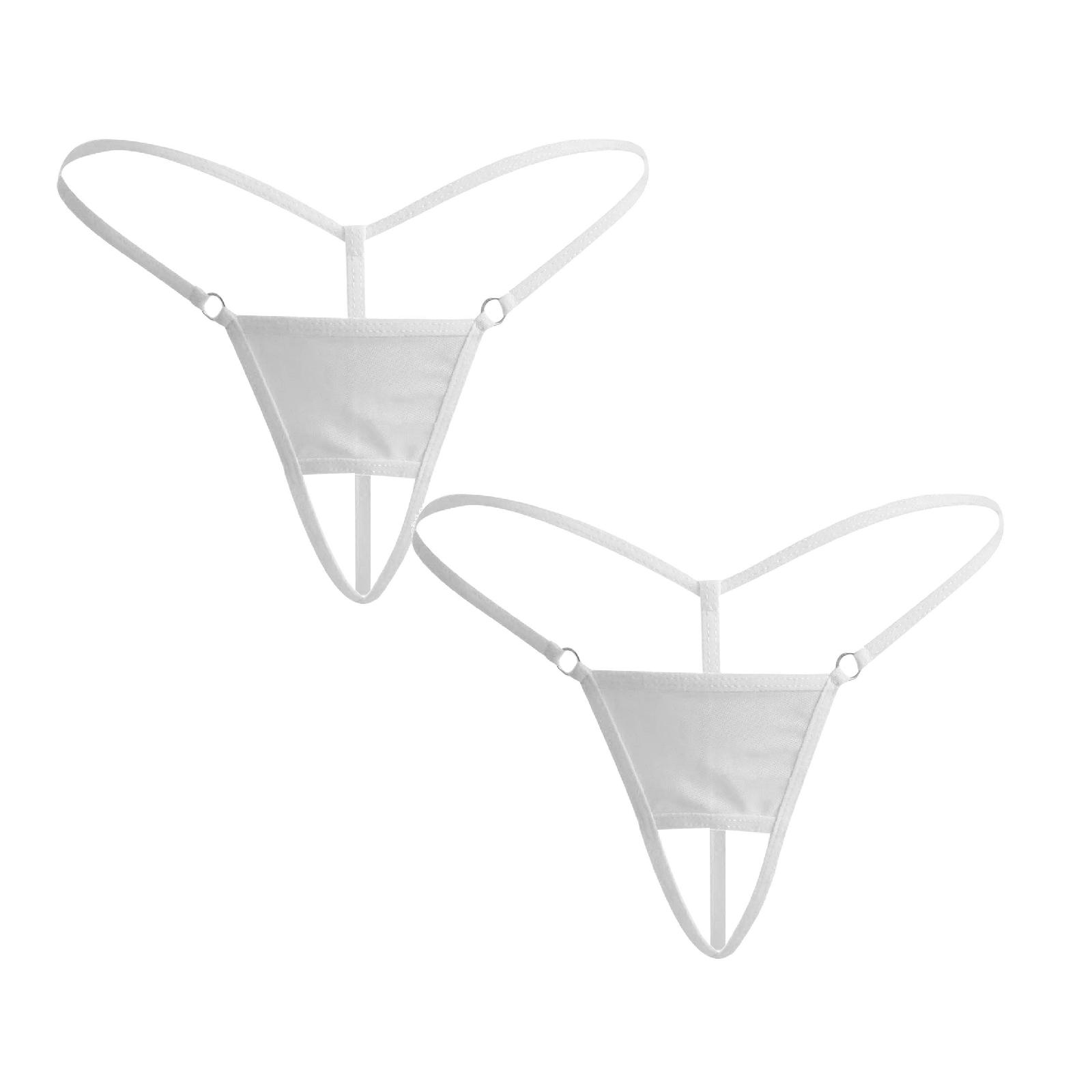 Mens Boxer Briefs Thong T Pants Open Crotch Funny Underwear Underpants