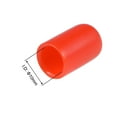 thumbnail image 3 of Uxcell Tapas redondas de vinilo cubiertas de tornillo protector de rosca goma roja 100pcs 0.39", 3 of 6