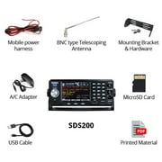 Uniden SDS200 True I/Q Base/Mobile Scanner, 3.8 x 10.9 x 8.5, 8 GB microSD, Black