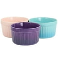 thumbnail image 2 of Crockpot Thornburg 6 Piece 12 Ounce Round Stoneware Ramekin Set in Pastel Assorted Colors, 2 of 5