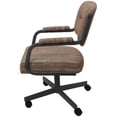 thumbnail image 2 of Swivel Metal Caster Dining Chair M-110 -  Watusi Madder - Grey, 2 of 2